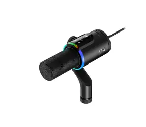 HyperX FlipCast černá / Stolní mikrofon / USB-C / XLR / RGB / kardioidní