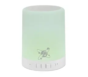 Manhattan Sound Science LED bílá / Bluetooth reproduktor / 3 W / LED podsvícení / microSD / výdrž 5 h
