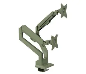Arozzi Alzare Neo Duo zelená / Držák 2 monitorů na stůl / 17-32" / VESA 75x75-100x100 / nosnost 9 kg