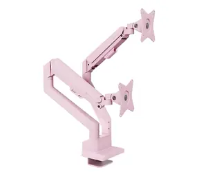 Arozzi Alzare Neo Duo fialová / Držák 2 monitorů na stůl / 17-32" / VESA 75x75-100x100 / nosnost 9 kg