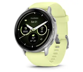 Garmin Venu 4 45 mm stříbrná, Citron řemínek / Sportovní hodinky / AMOLED / GPS / Bluetooth