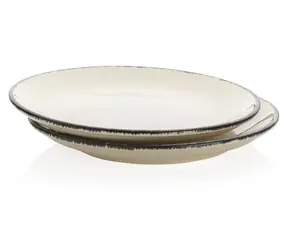 Ukiyo Sada keramických talířů bílá / Talíř / 2 ks / O 27 cm