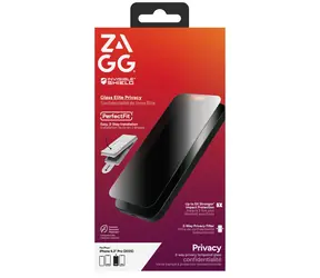 ZAGG Glass Elite Privacy pro Apple iPhone 17 Pro / Ochranné sklo / Privacy filtr / Antibakteriální vrstva
