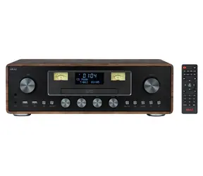 AKAI AM-100 RHAPSODY hnědá, černá / Mikrosystém / Bluetooth 5.0 / DAB+/FM / CD/USB / 30W RMS