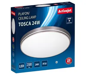 Activejet AJE-TOSCA šedá / Stropní svítidlo / 24W / 78x LED / 2580 lm / 4000K / IP20