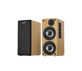 GENIUS SP-HF1220BT hnědá-černá / Reproduktor / 2.0 / 45W / Bluetooth / dřevěné