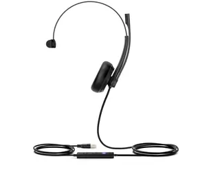 Yealink UH34 Mono (MS Teams) černá / Mono náhlavní souprava / mikrofon / USB-A / kabel 1,2 m