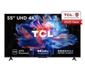 55" TCL 55V6C Metalická / Televize / 4K UHD / Google TV / HDR10+ / Wi-Fi / LAN / 20W repro