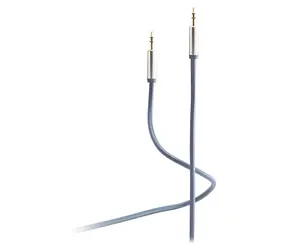 Shiverpeaks Flexline modrá / Audio kabel / Jack 3,5 mm - Jack 3,5 mm / 0,75 m / kovový konektor