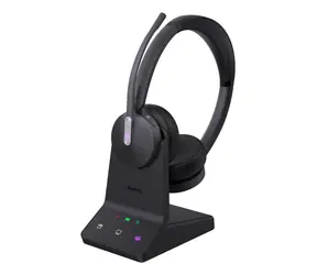 Yealink WH64 černá / Bezdrátová sluchátka s mikrofonem / DECT / Bluetooth 5.2 / USB-C / On-ear