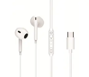 Conceptronic USB-C sluchátka do uší bílá / Sluchátka / S mikrofonem / 16 Ohm / 1,2 m