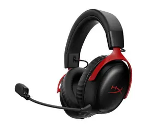HyperX Cloud III S černo-červená / Herní sluchátka / Bezdrátová / Bluetooth 5.3 / Mikrofon