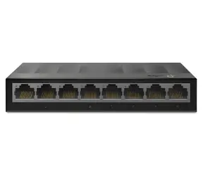 TP-Link LS1008G černá / Switch / 8-port 10/100/1000 Mbps / Neřízený / Bez ventilátoru