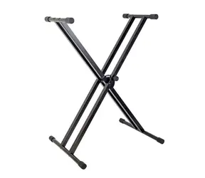 SSQ KS2 grafitová / Stojan na klávesy / dvojitý / výška 62-97 cm / šířka 32-82 cm
