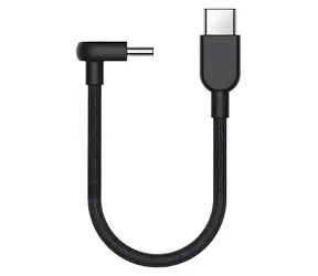 Xiaomi USB-C to USB-C opletený kabel 10cm tmavě šedá / Datový kabel / 60W / 3A / 20V