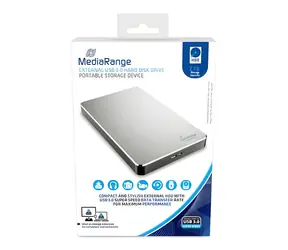 MediaRange MR997 stříbrná / Externí HDD / 2 TB / 2,5" / USB 3.0