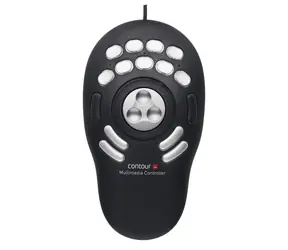 CONTOUR Multimedia Controller PRO v2 černá, stříbrná / Ergonomická myš / USB / pro praváky i leváky