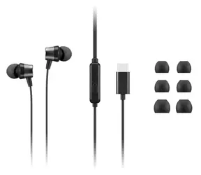 Lenovo sluchátka do uší USB-C černá / Sluchátka / USB-C / 32 Ohm