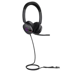 Yealink UH48 Dual (UC) černá / Stereo náhlavní souprava / mikrofon / USB-C & USB-A / kabel 1,7 m