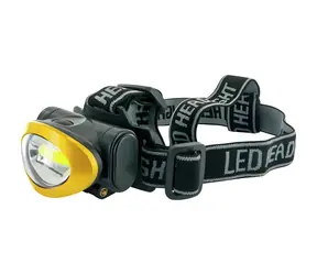 Schwaiger WLED40 511 černá/žlutá / Čelovka / COB LED / 120 lm / IPX4