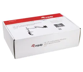 Equip stolní rameno na monitor stříbrná / Rameno na monitor / 13-27" / VESA 75/100 / 9 kg