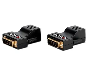 Lindy DVI-D Single Link / DVI extender / přes Cat6 RJ45 / dosah 70 m / max. 1920×1200 px