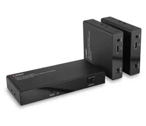 Lindy HDMI extender 70 m černá / HDMI extender / 2 porty / 4K 60Hz / HDCP 2.2 / EDID management / Cat.6