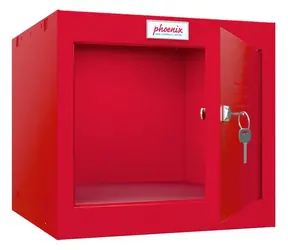 Phoenix Safe CL0344RRK červená / Bezpečnostní skříňka / 44 l / 40x40x36,5 cm / se zámkem