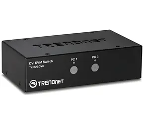 TRENDnet TK-222DVK / KVM přepínač / 2-Port / DVI-I / USB Hub / Audio