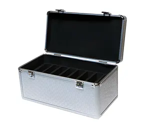 LogiLink Ochranný kufřík na HDD stříbrná / Kufřík na HDD / pro 8x 3,5" a 6x 2,5" / ABS plast