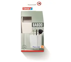 Tesa Baboo Box bílá / Úložný organizér / bez vrtání / 8,6 x 11 x 8 cm / plast