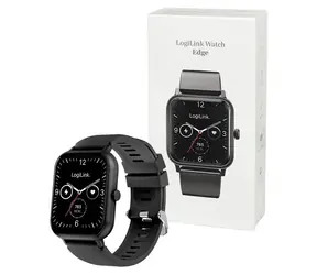 LogiLink Edge černá / Chytré hodinky / 1,83" LCD / Dotykový displej / Bluetooth 5.2