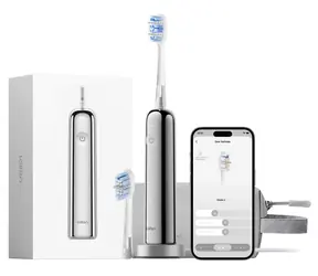 Laifen Wave Pro LFTB02-S nerezová ocel / Elektrický zubní kartáček / oscilační / 66 000 pohybů/min / Bluetooth / IPX8