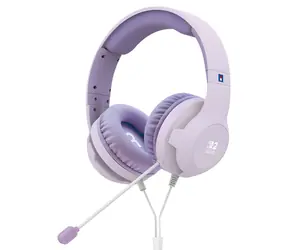 HORI Gaming Headset levandulová / Herní sluchátka s mikrofonem / pro Nintendo Switch 2 / 3.5mm jack