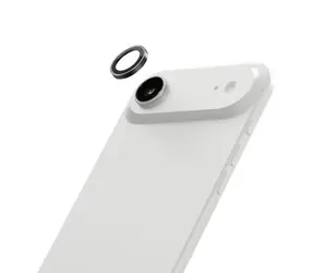 LAUT Prime Glass Camera Ring iPhone 17 Air černá / Ochranné sklo fotoaparátu / tvrzené sklo 9H / instalační rámeček