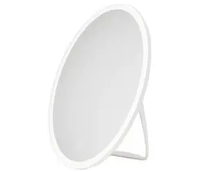 Avide ABLDL-M-R bílá / Kosmetické zrcátko / LED osvětlení / dobíjecí baterie