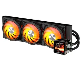 darkFlash DE360 černá / AiO chladič CPU / 3x 120 mm / ARGB podsvícení / 800-2000 RPM / 36 dB / Intel + AMD