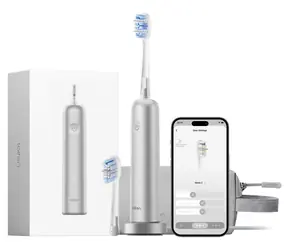 Laifen Wave Pro LFTB02-A stříbrná / Elektrický zubní kartáček / oscilační / 66 000 pohybů/min / Bluetooth / IPX8