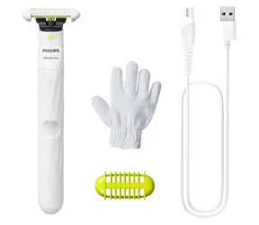 Philips OneBlade Intimate QP1924/24 bílá / Holicí strojek na intimní partie / Mokré a suché holení