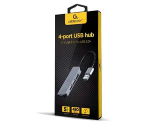 Gembird / USB hub / USB 3.1 (Gen 1) / 4 porty / 1x USB 3.1 + 3x USB 2.0