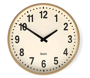 Nedis CLWA2226WD / Nástěnné hodiny / Průměr 300 mm / Dřevo / Tichý chod