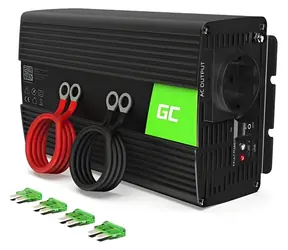 Green Cell INV18 / Měnič napětí / 24V na 230V / 1000W/2000W / čistý sinus