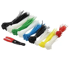 LogiLink sada stahovacích pásek mix barev / Stahovací pásky / 600 ks / 5 délek / Nylon