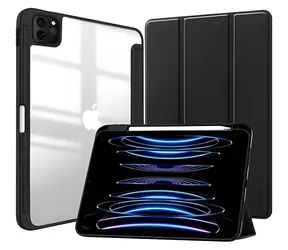 Crong PrimeFolio Apple iPad Pro 11" (2021/2022) černá/průhledná / Pouzdro / iPad Air 11" M2 / iPad Air 10.9"