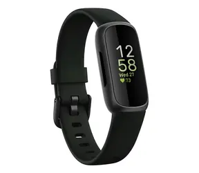 Fitbit Inspire 3 černá / Fitness náramek / měřič aktivit / dotykový displej / Bluetooth