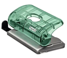 Rapid FC5 Colour'Ice ledově zelená / Mini děrovačka / 10 listů / ABS plast