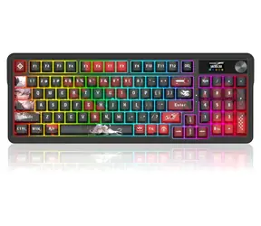 Redragon K719AK-RGB-PRO Artemis Pro černá / Bezdrátová herní klávesnice / mechanická / Lion Linear / RGB / USB / BT