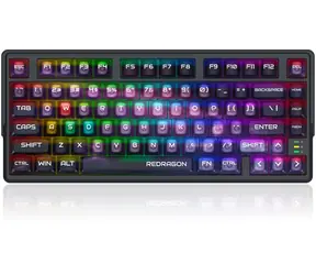 Redragon Bartlett Magnetic černá / Herní klávesnice / mechanická / Redragon UltraMag / bezdrátová / podsvícená