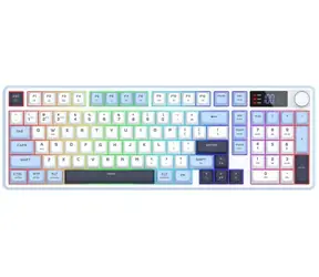 Redragon Aria PRO modrá / Bezdrátová herní klávesnice / membránová / podsvícená