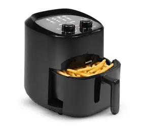 Huslog Horkovzdušná fritéza černá / Horkovzdušná fritéza / 1400 W / 3,5 l / 80-200 °C / časovač 60 min